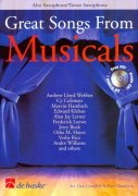Great Songs from Musicals pro alto nebo tenor saxofon