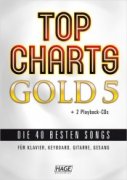Top Charts Gold 5 + 2 CD skladby pro keyboard