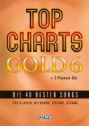 Top Charts Gold 6 + 2 CD skladby pro keyboard
