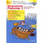 Megastarke Popsongs 3 + CD - 12 skladeb pro jednu nebo dvě flétny