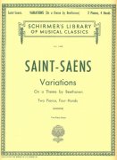 SAINT-SAENS: Variations On A Theme By Beethoven Op.35 / 2 pianos 4 hands