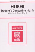 HUBER: Student's Concertino No. IV, Op.8 / housle + klavír