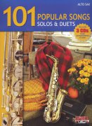 101 POPULAR SONGS SOLOS & DUETS + 3x CD pro altový saxofon