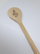 Dřevěná vařečka  - houslový klíč