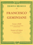 Sonata for Oboe (Flute, Violine) and Basso continuo E minor - Francesco Geminiani