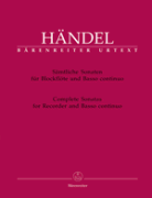 Complete Sonatas for Recorder and Basso continuo - Georg Friedrich Händel