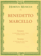 6 Sonat - Benedetto Marcello volume 1 op. 2 - pro altovou flétnu a klavír
