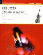 42 Etudes und caprices - etudy pro housle od Rodolphe Kreutzer