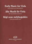 Early Music for Viola - 12 skladeb klasické hudby 17.a 18. století pro violu s klavírním doprovodem