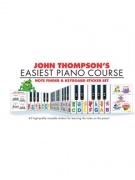Barevné samolepky pro klávesy k sešitu John Thompson's Easiest Piano Course