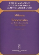 Münster: CONCERTATIO pro 2x hoboj, 2x lesní roh a klavír (basso continuo)