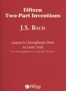 BACH: Fifteen Two-Part Inventions for Saxophone Duet (AA or AT) / 15 duet pro dva saxofony