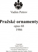 Pražské ornamenty Op. 68 partitura a party od Vadima Petrova
