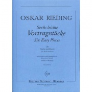 Sechs leichte Vortragsstücke pro housle a klavír od Oskar Rieding
