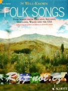 34 Well-Known Folk Songs - 34 melodií pro keyboard