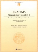 Hungarian Dance No. 6 b moll - pro housle a klavír od Johannes Brahms