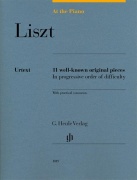At The Piano - Liszt - 11 známých originálních skladeb v postupném pořadí obtížnosti s praktickými komentáři pro klavír
