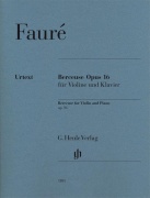 Berceuse for noty pro housle a klavír Op.16 od Gabriel Fauré