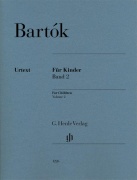 For Children Volume 2 noty pro klavír skladatele Béla Bartók