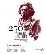 250 piano pieces for Beethoven - Výběr jednodušších dílů ze svazků 1-10  pro klavír