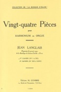 Pièces (24) cahier n°1 (1 à 12) - noty pro varhany