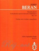 Národní a lidové písně pro housle a klavír op. 14/I - Josef Beran