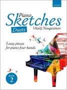 Piano Sketches Duets Book 2 - 5 jednoduchých až středních skladeb pro čtyřruční klavír