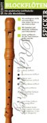Recorder Fingering Chart - tabulka hmatů pro zobcovou flétnu