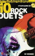 10 ROCK DUETS FOR ELECTRIC OR ACOUSTIC GUITAR + CD / kytara