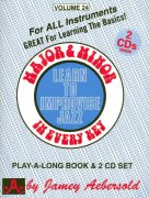 AEBERSOLD PLAY ALONG 24 - MAJOR & MINOR IN EVERY KEY + CD