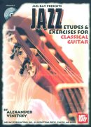 Jazz Etudes & Exercises for Classical Guitar + Audio Online / klasická kytara