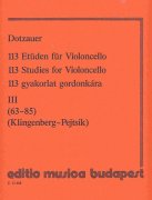 Dotzauer - 113 Studies for Violoncello, book 3 (studies 63-85)
