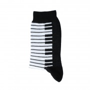 Ponožky s potiskem klaviatura - černo/bílé
