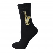 Hudební ponožky - hudební nástroj saxofon 43/45
