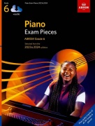 ABRSM Piano Exam Pieces 2023-2024 Grade 6 + Audio - Selected from the 2023 & 2024 syllabus