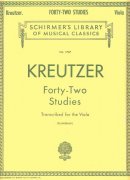 FORTY-TWO STUDIES - 42 etud od Rodolphe Krautzer pro violu